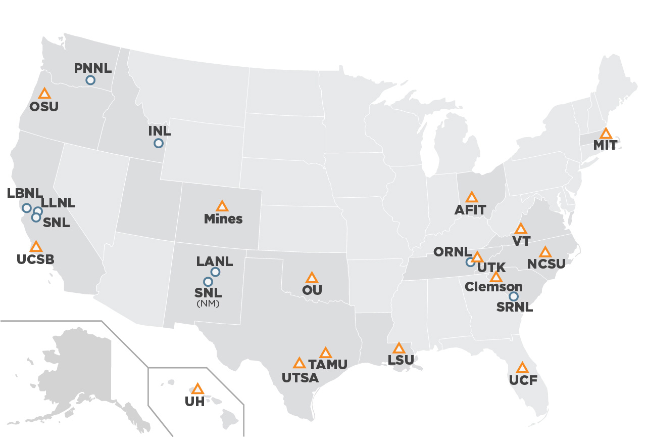 DNN TecH map of locations.